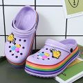 FJ-FASHION SLIP ON CLOG WEDGE SHOES FOR KKIDS HIGH QUALITY UNISEX SHOES. 