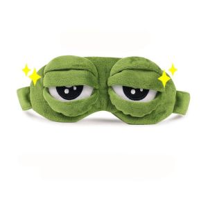 Sad Frog Designed 3D Cartoon Natural Sleeping Eyeshade Soft Portable Travel Sleep Eye Masks  Funny Sleep Eye Patch Sleep Eye Patch Block Light