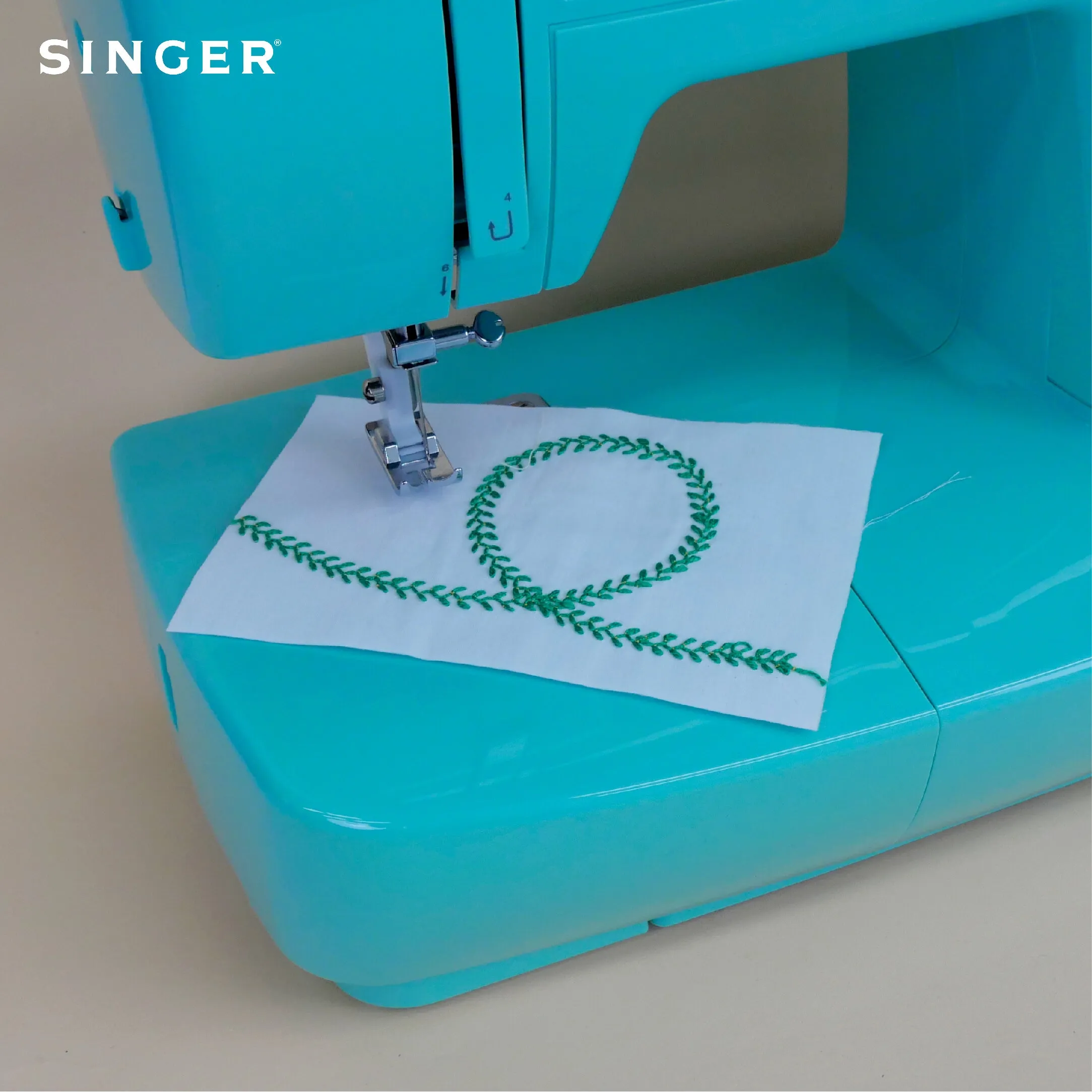 SINGER 3223G จักรกระเป๋าหิ้ว สีเขียว จักรเย็บผ้าไฟฟ้า (ซิงเกอร์)