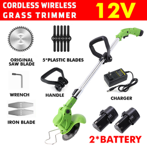 เครื่องตัดหญ้า เครื่องตัดหญ้าไฟฟ้า เครื่องตัดหญ้าไร้สาย พร้อมแบตและใบมีดหลากหลายแบบ พร้อมอุปกรณ์ครบชุดและแบตเตอรี่ พร้อมส่งราคาถูก