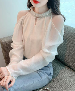 blouse wanita korea lengan panjang T8135