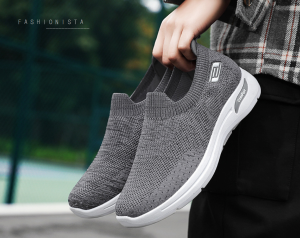 พร้อมส่ง รองเท้าสลิปออน รองเท้าผ้าทอ รองเท้าสวม รองเท้าแบบสวม