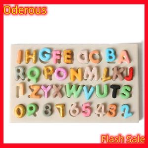 Oderous Silicone Letters Numbers Fondant Cake Mold DIY Sugarcraft Chocolate Baking Decor