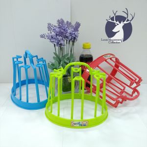 Plastic Glass Holder/ Cups And Mug Drying Strand Rack Drain Holder Open Storage Shelf/Lagayan ng Baso