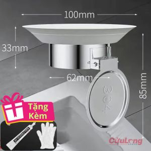 Khử Mùi Hôi Bồn Cầu Xổm Thép 304 - Nút Chặn Ngăn Côn Trùng Chuột Gián Chống Tắc Cống Rơi Vật Lạ