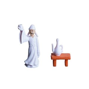 YTRYTWE Decorative Rockery Pavilion Bridge LIfelike Resin Bridge Sand Stones Figurine DIY Terrarium Ornaments Simulation White Duck Statue Aquarium