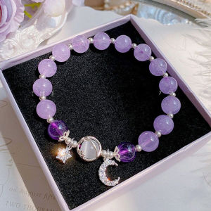 Corinna Topitem👍Lucky Charm Crystal Moon&Star Beads Bracelet for Women Friendship Couple Accessories Jewelry