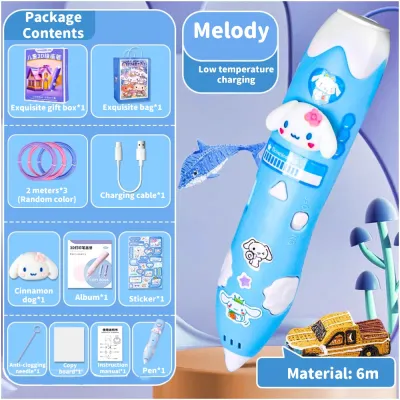 3D Pen Digital Display Intelligent Printing Pen Making Graffiti Art Crafts with USB Cable kids Gift