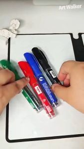 Refillable Whiteboard Marker Pen Refill Ink Black Blue Red