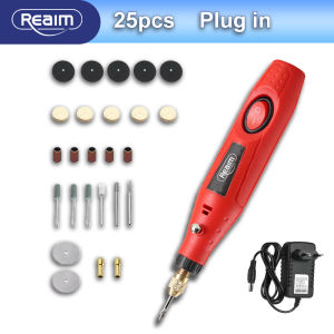 REAIM Cordless High Speed Fine Carving electric grinding pen head lengthened electric tools Milling Polishing Drilling Adjustable