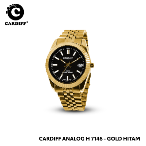 CARDIFF Analog H 7146 (Tanggal) Jam Tangan Kasual Pria Water Resist