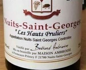 3x 750ml  MAISON AMBROISE BURGUNDY NSG HP PINOT NOIR  RED WINE (ORGANIC)  VINTAGE 2011