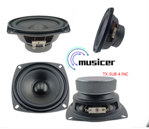 MUSICER TX-SUB 4 inch 150 WATTS Full Range Sound Speaker HIFI Treble Mediant Bass DIY For Home Theater Sound For Karaoke