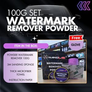 Windscreen Watermark Remover Powder | Glass Polish Powder | Watermark Remover car Glass Windshield Polish Powder | Glass Cleaner Stain Remover Powder - Kilang Malaysia - Nanolab