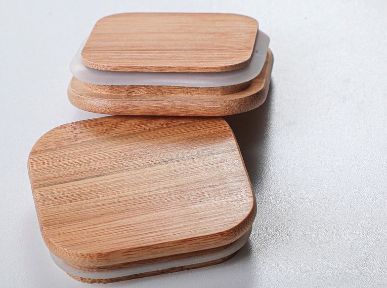 Barattolo di vetro quadrato D05 con coperchio ermetico in bambù, vaso di conservazione per alimenti secchi da cucina Botol Balang Kaca Kedap Udara
_voghion.com