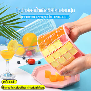 แม่พิมพ์ซิลิโคน ช่องทำน้ำแข็ง ช่องใส่ซิลิโคนน้ำแข็ง แม่พิมพ์ทำน้ำแข็งพร้อมฝาปิด ที่ทำน้ำแข็ง Ice mold ถาดทำน้ำแข็ง  ถาดซิลิโคลน บล็อคทำน้ำแข็ง