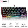 Inplay BK680 RGB Membrane Wired Keyboard Raibow Light Waterproof Smooth Gaming Keyboard For PC Laptop. 