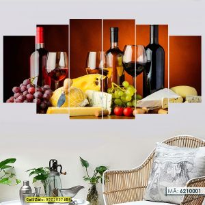 (Cả bộ 6 Tấm)- Tranh tráng gương treo tường 6 tấm- Mang lại vẻ đẹp hiện đại cho mọi không gian