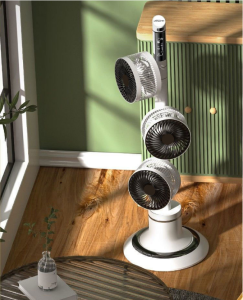 Quạt Đứng 3 Đầu Đối Lưu Không Khí Đa Luồng KARSON 3D cao cấp (có remote) - PKTL