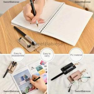 [COD] SweetBabiese ที่ใส่ปากกาแบบพกพาสองชั้นสำหรับสายคล้องป้องกันการสูญหายสำหรับพวงกุญแจป้ายปากกาสายคล้องกระเป๋าสำหรับพยาบาลผู้ให้บริการจัดส่งเสมียน