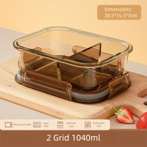 LUMIQLO Lò vi sóng Hộp cơm thủy tinh Đã niêm phong Chịu nhiệt Hộp Bento Rau củ Hộp Salad Trái Cây Nhân viên văn phòng