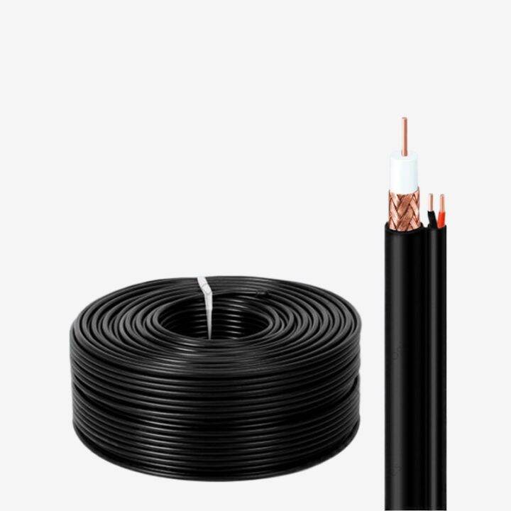 Siam cable black 300m smart RG6 coaxial cable, analog camera integrated ...