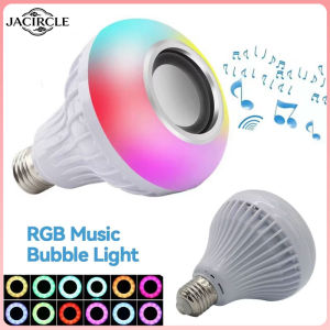 JACIRCLE LED Bluetooth Music Light Bulb RGB Colorful Color Change Wireless Remote Control Bulbs with Speaker Intelligent Bulb