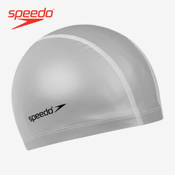 Speedo Men & Women's Fitness Swim Caps Pace - Silver - 8-720641731