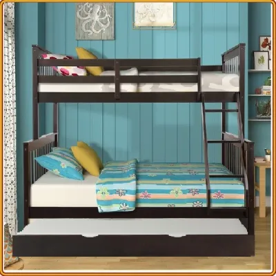 Giường 3 Tầng K.Bed Gỗ Tự Nhiên 1m/1m4/1m