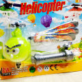Blink Helicopter Angri Bird Mainan Helikopter Tarik Tali Terbang. 