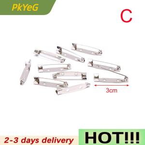 PkYeG bluesea 10pcs Safety Brooch Catch Bar Locking Pins Back Base Jewelry Findings DIY Craft