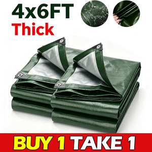 Buy 1 Take 1 Tarpaulin Laki Size Makapal Waterproof Sunproof Tear Resistant Cover Para sa Truck Tricycle Bukid at Labas na Gamit | PH Local Stock COD