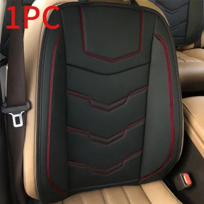 SEAMETAL Full Set Car Front Seat Cover Breathable Car Protector Pads 4 Season Universal PU Leather Seat Mat