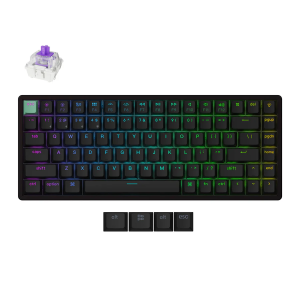 KEYCHRON K2/K4/K8/K10 HE QMK WIRELESS CUSTOM HALL EFFECT GAMING KEYBOARD PURPLE SWITCH