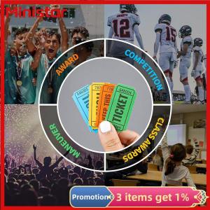 Ministar 1000Pcs Colorful Tearable Raffle Tickets Double Rolls Admission Ticket Game Ticket For Events Carnivals Entry Class Reward