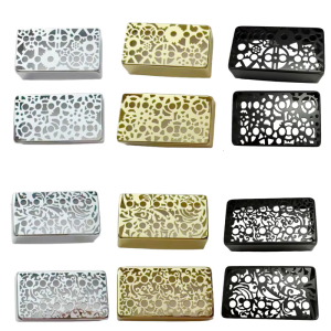 ฝาครอบกีตาร์ Pickup โลหะสำหรับแกะสลักอย่างประณีตฝาครอบอุปกรณ์เสริมกีต้าร์โลหะ