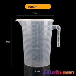 Plastic Measuring Cup with lid PP Pitcher Liquid Measure Jug Cup Container