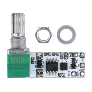 FocusAi LED โมดูล Micro แรงดันไฟฟ้าคงที่โมดูลหรี่ไฟ DC3.7V-24V พร้อมสวิตช์ stepless KNOB ปรับความสว่างไม่มีการสั่นไหวเหมาะสำหรับการถ่ายทอดสดเติมแสงโคมไฟตั้งโต๊ะขนาดเล็กแถบไฟกล่องไฟโฆษณา