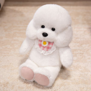 JOJO CASTLE Soft Labrador Dog Plush Doll Pillow High Quality Brown White Pink Dog Plush Animal Plush Toy Home Decoration