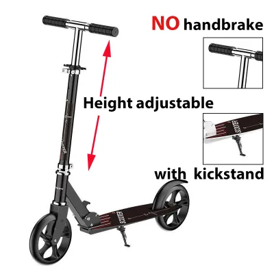 AENXRD Aluminum Scooter Foldable Scooter For kids adult youth Outdoor Fitness scooter Height Adjustable with Handbrake