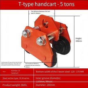 🔶Push beam trolley plain trolley 5tons heavy duty