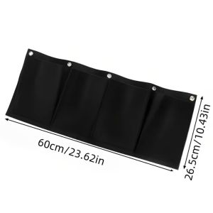 MAGIC WAND FOREBODE75DE7 Wall-Mounted Felt Plant Grow Bag Felt Material Black Wall Greening Felt Bag Non-Woven Fabric Planting Bag Wall Greening