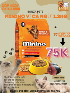 Thức Ăn Hạt khô cho mèo Minino Tuna 1kg3