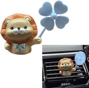 Cute Duck Car Air Vent Clips Rotating Windmill Car Air Conditioner Outlet Clip Animal Car Dashboard Air Vent Trim Clip Auto Interior Decoration Accessories (Duck)