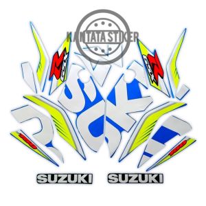 STIKER STRIPING LIS BODY MOTOR SUZUKI GSX 150R 2016 BIRU STANDAR FULL SET