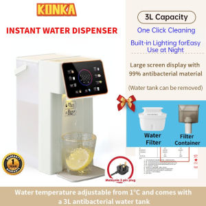 KONKA T2 Home and office Desktop Instant Hot Water Dispenser with 3L water tank Mini and Portable Tea Making Bar One-button Inteligent Speed Heating 4-stage Temperatura Electric Kette Recommended
