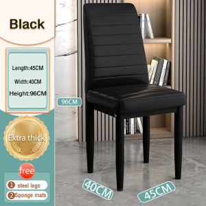 AIBM Luxury Nordic Dining Chair Household Dining Table Backrest Chair Cosmetic Chair PU Leather Soft Cushion餐椅