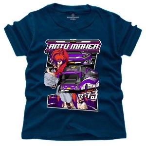 MONSTAHOP KIDS ( Kaos Anak ) Kaos Anak Laki-Laki Perempuan Motif Bus RATU MAHER 1 Bahan 24s