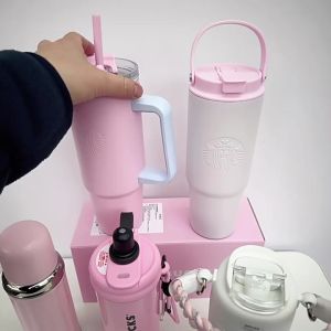 Starbucks China Classic Powder Purple Series Stainless Steel Travel Cup with Straw - Gift for Girls