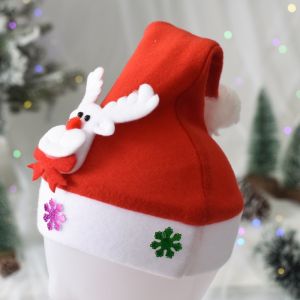 LYZRC LED New Year Navidad Hat Snowman Elk Santa Hat Children Children Adult Christmas Gift Decoration Glowing Christmas Hat